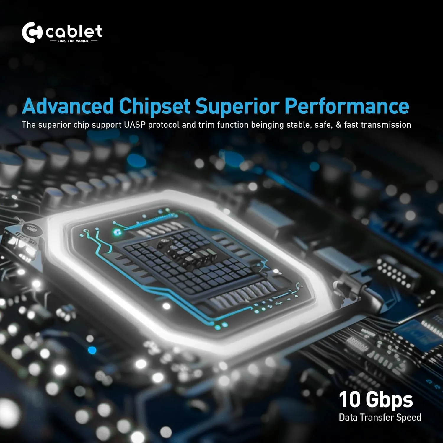 Cablet SSD Casing NVMe Enclosure Type-C (MS902-C3) view 3